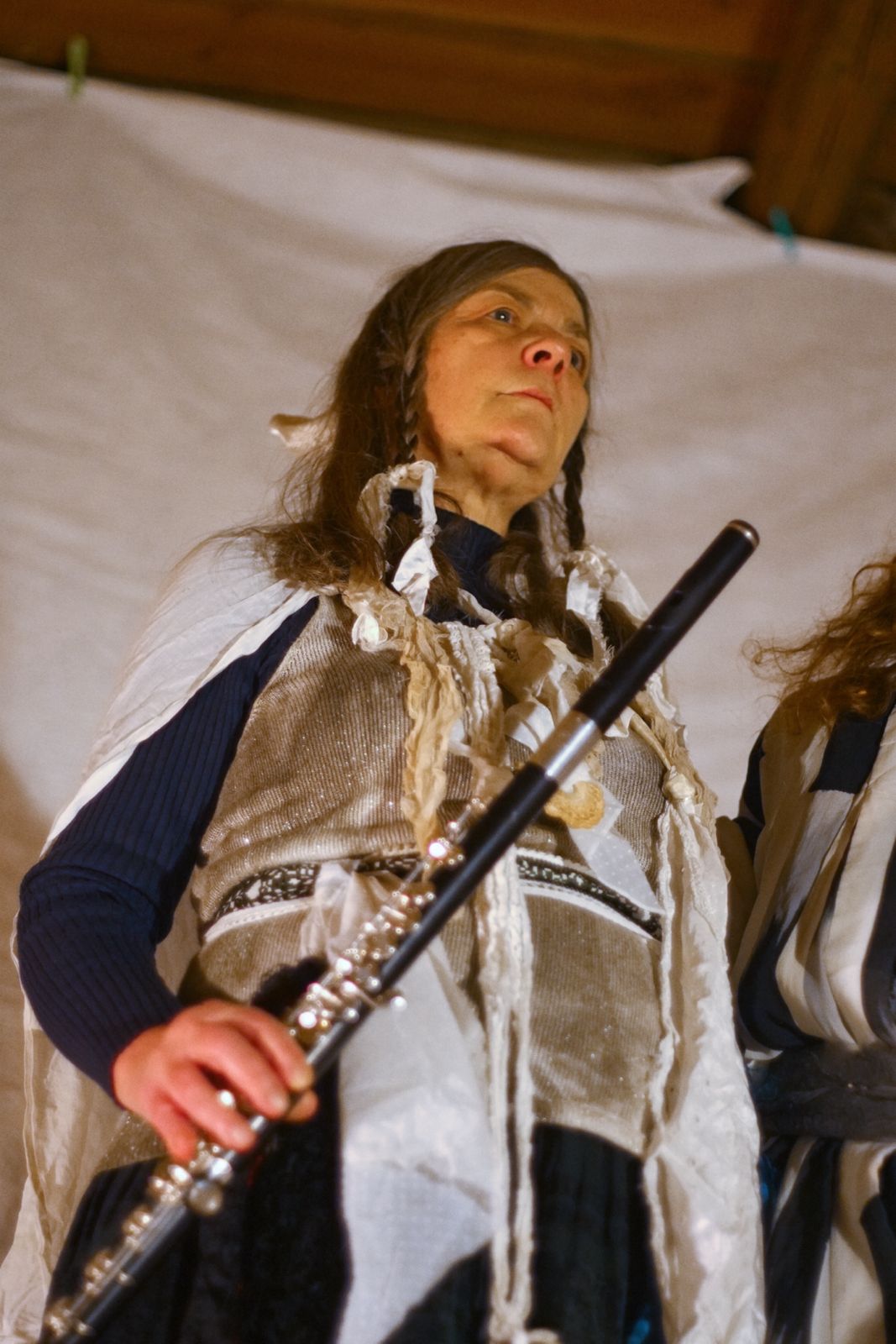 Elisabeth Oltzen mit Flöte